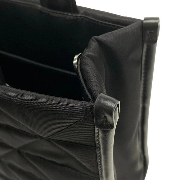 Auth PRADA - 1BA354 Black Nylon Leather Tote Bag - Picture 12 of 16